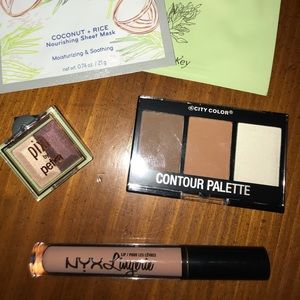 Makeup bundle! Sheet masks, contour, eyes & lips!